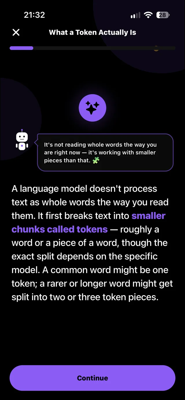 Swipe AI: Bite-sized AI lessons