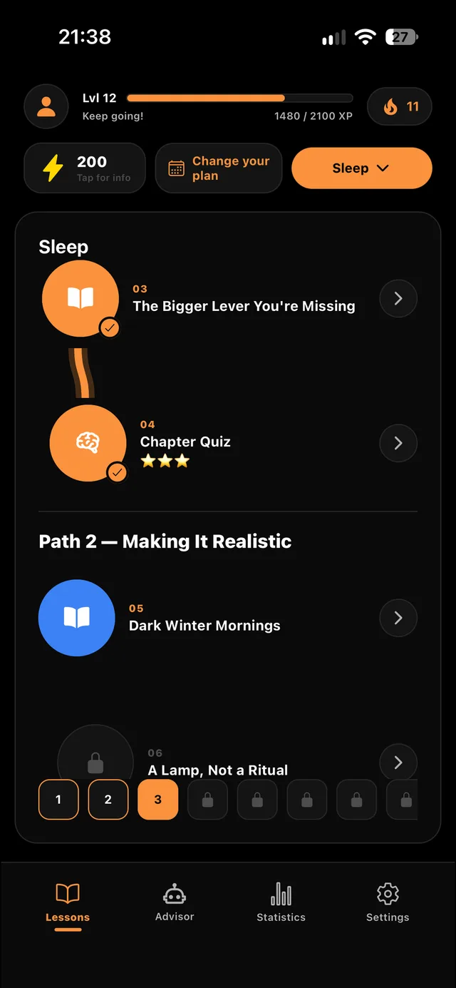 Swipe Personal Growth: Your learning path